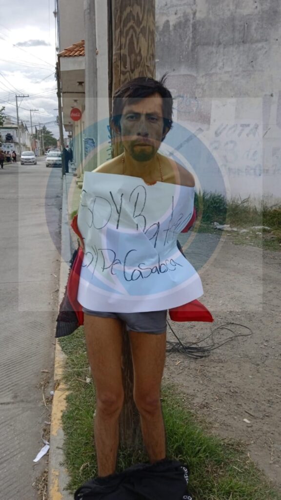 Detienen, amarran y desnudan a presunto ladrón en Chachapa, Amozoc