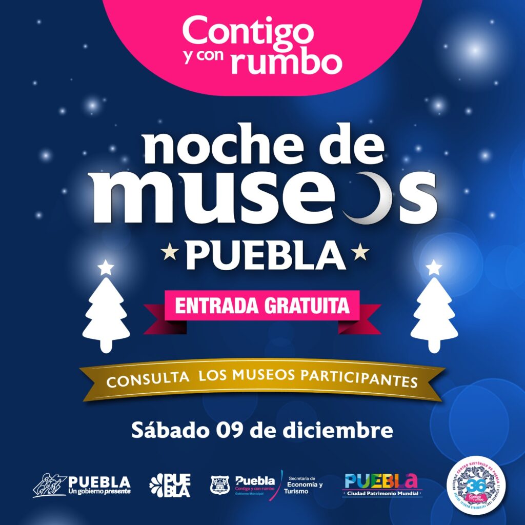 Este sábado, Noche de Museos en Puebla y San Pedro Cholula