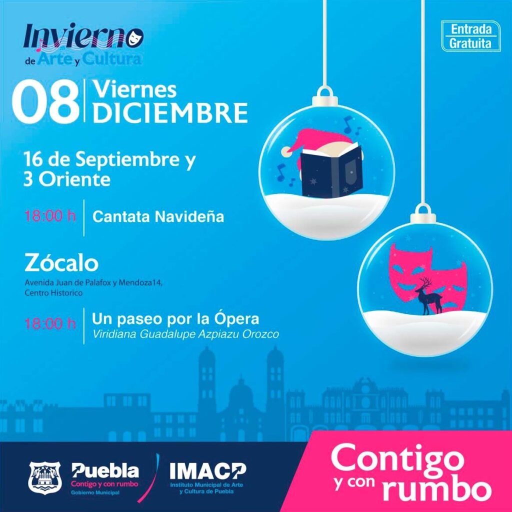 Arte y cultura en Puebla capital este fin de semana