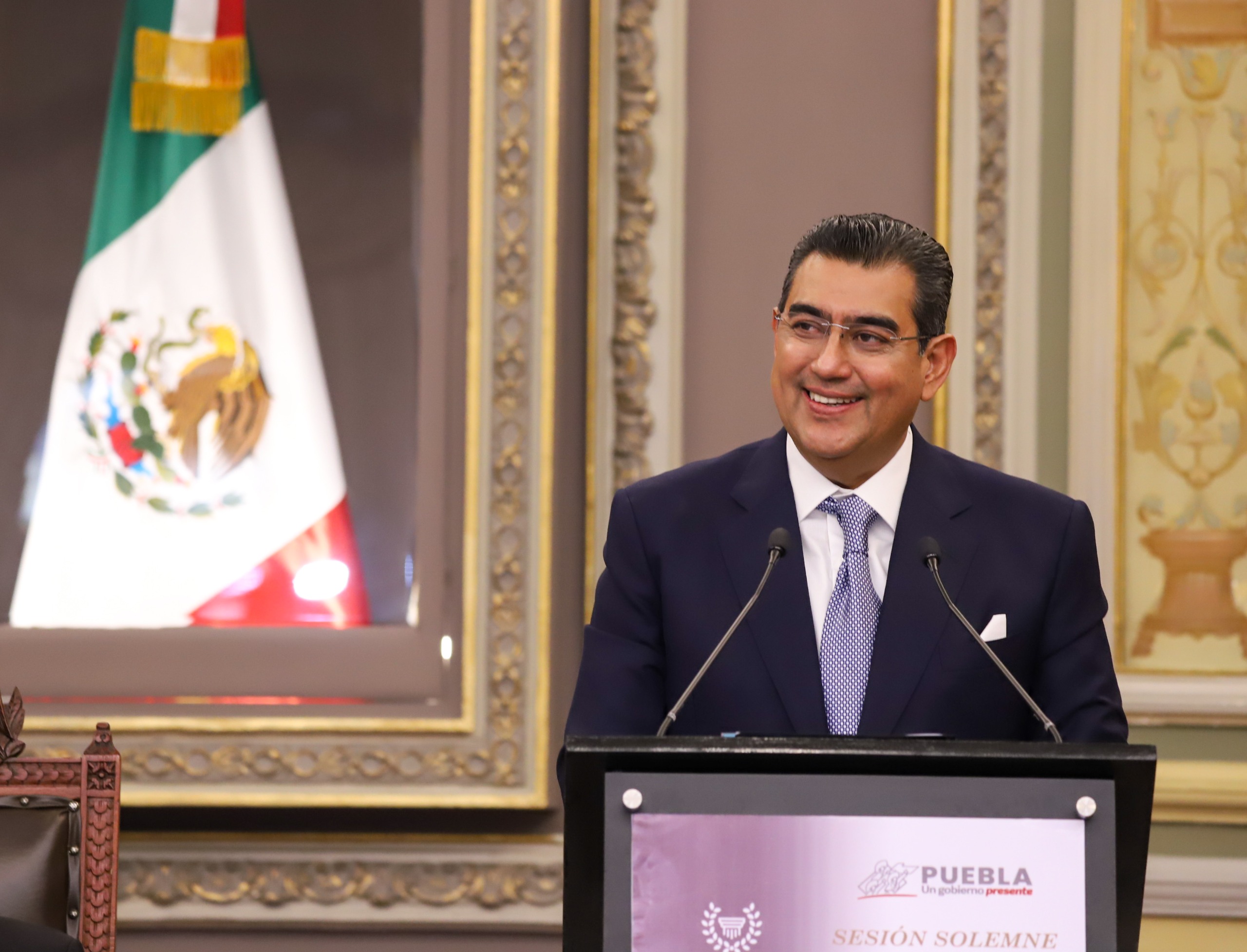 Con programas e infraestructura, se reconstruye el tejido social en Puebla, afirmó Sergio Salomón