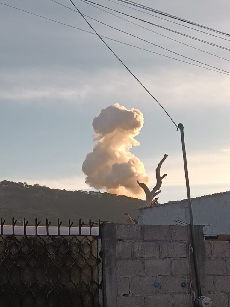 Fotonota: Explota otra fábrica de pirotecnia, ahora en Alpuyeca