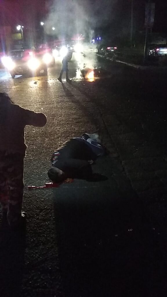 Motociclista herido en Huejotzingo