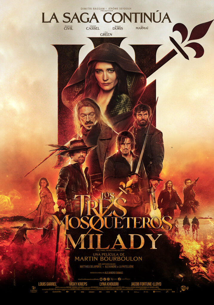 El Confesionario te lleva a la premier de Los tres mosqueteros: Milady