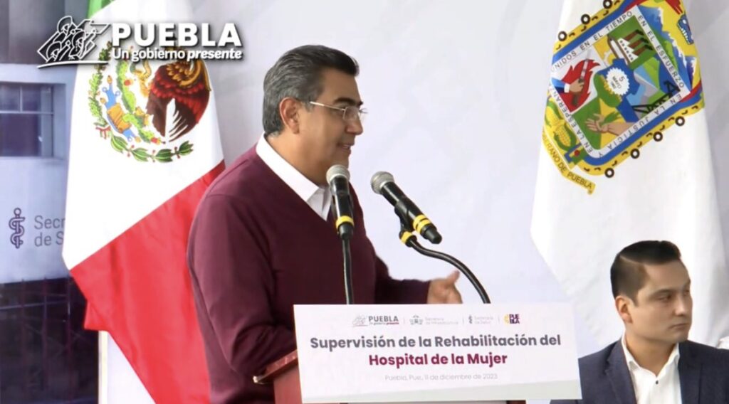 Video desde Puebla: Sergio Salomón supervisó rehabilitación del Hospital de la Mujer