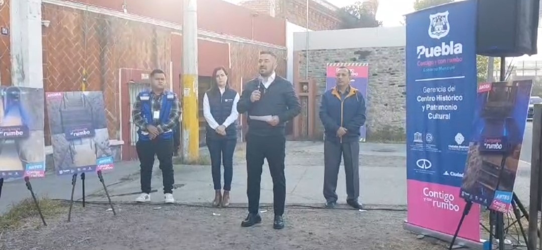 Video desde Puebla: Adán Domínguez confirmó que el barrio de Santiago podría hacerse peatonal