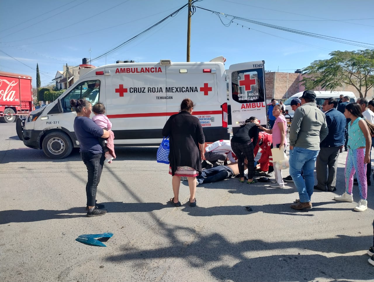 Grave motociclista atropellado por un auto en Tehuacán