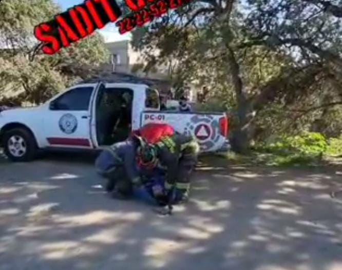 Video desde Puebla: Joven cae a barranca en Amozoc…donde el ayuntamiento no tiene ninguna ambulancia disponible