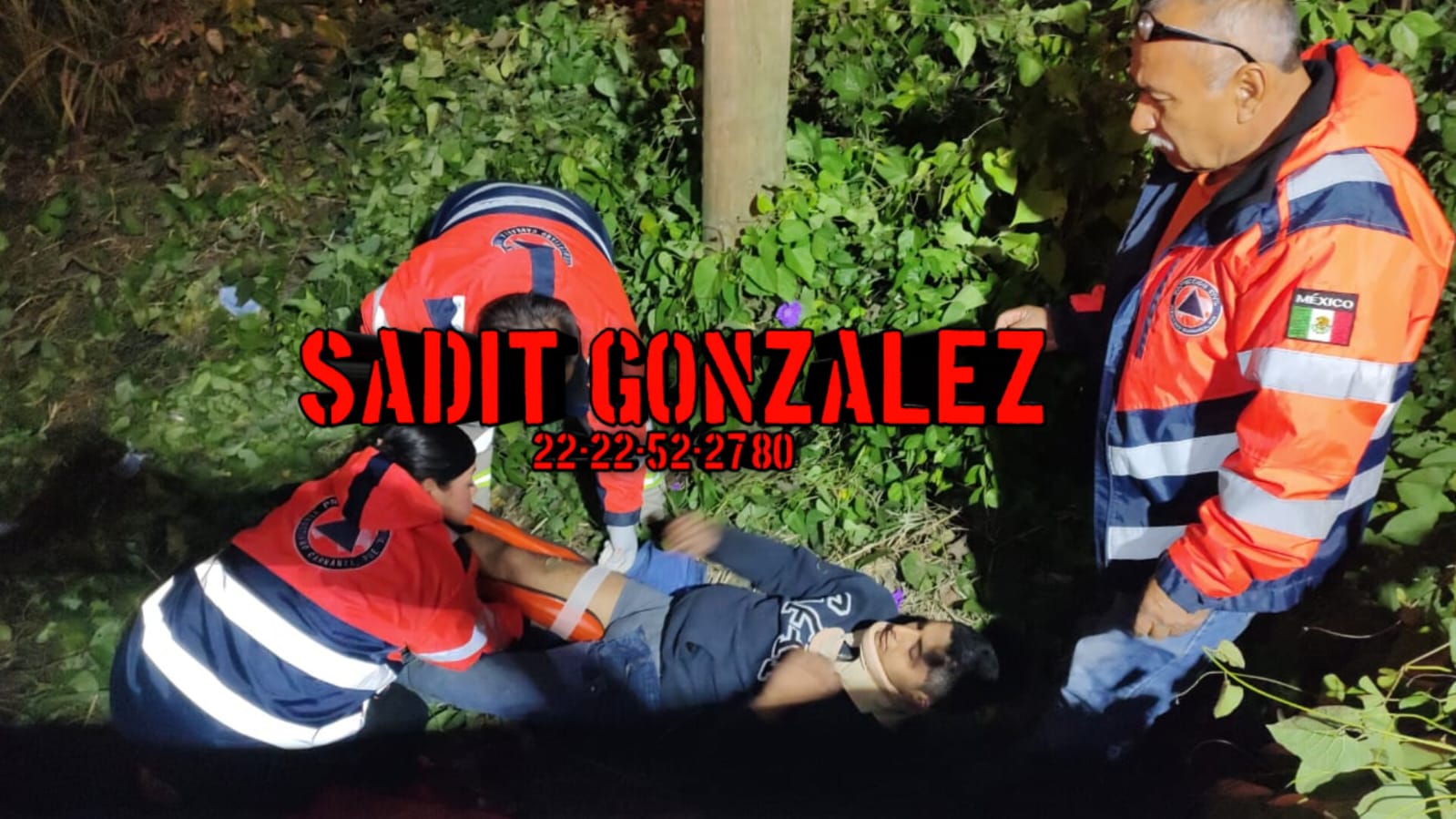 Dos lesionados cuando su moto se quedó sin frenos en Venustiano Carranza