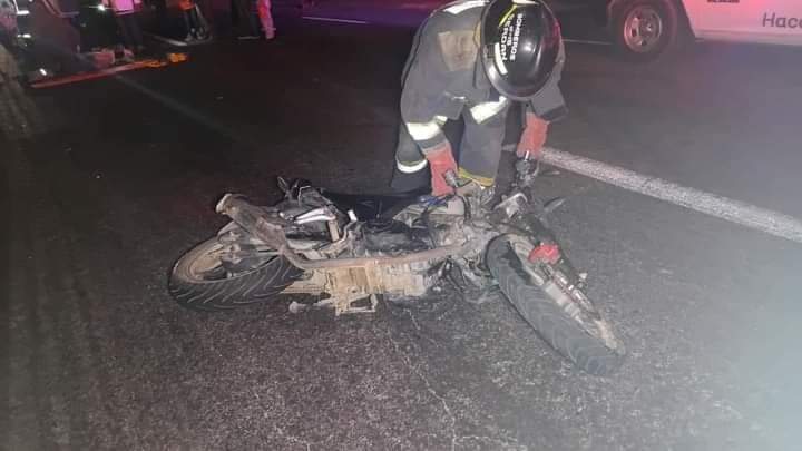 Grave, motociclista al derrapar sobre la carretera El Seco-Esperanza