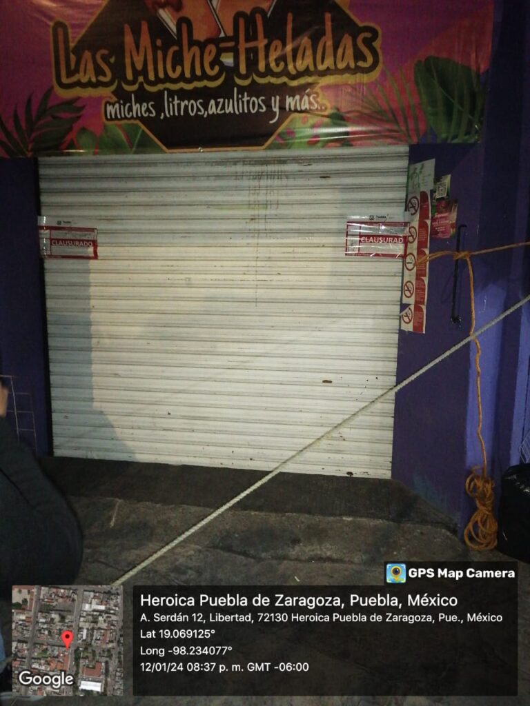 Clausuran 3 antros en Puebla capital