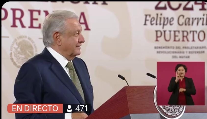 AMLO señala que es falso que se haya solicitado “moches” a Sanjuana para campaña de Sheinbaum