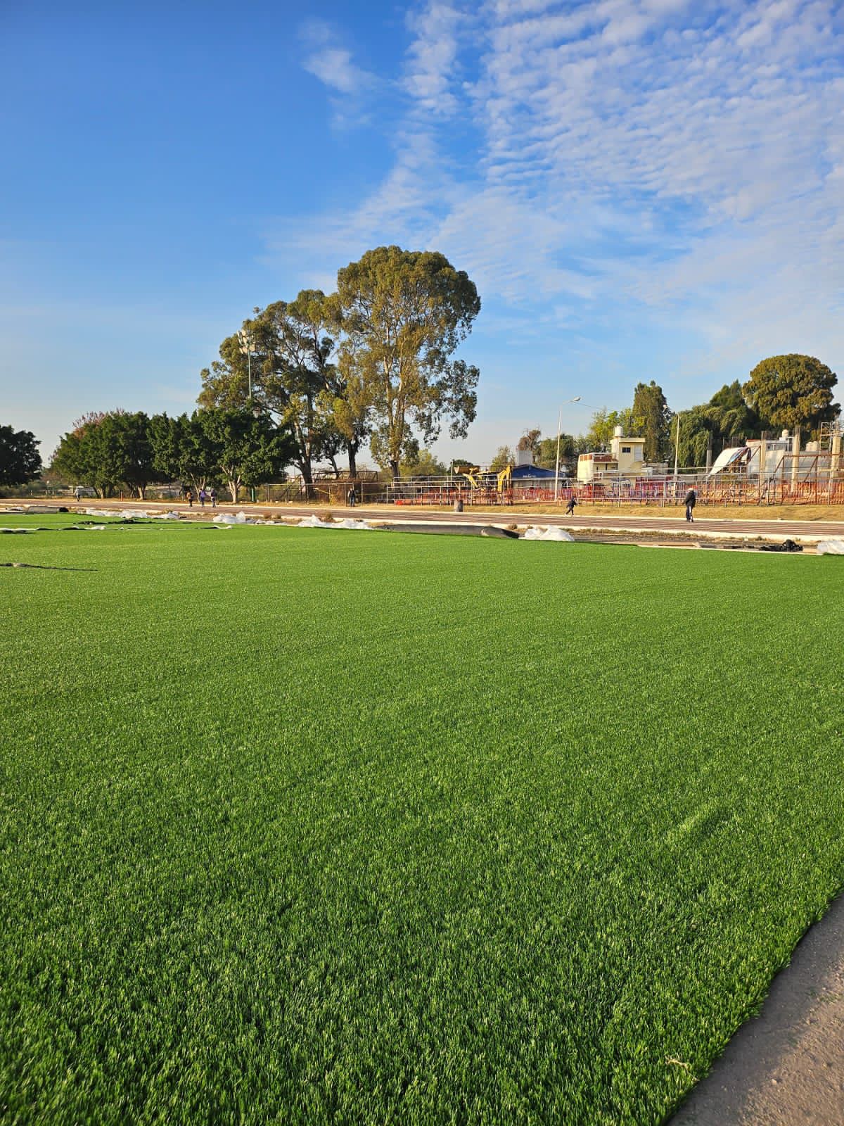 Fotonota: Avanzan obras de infraestructura deportiva en Atlixco