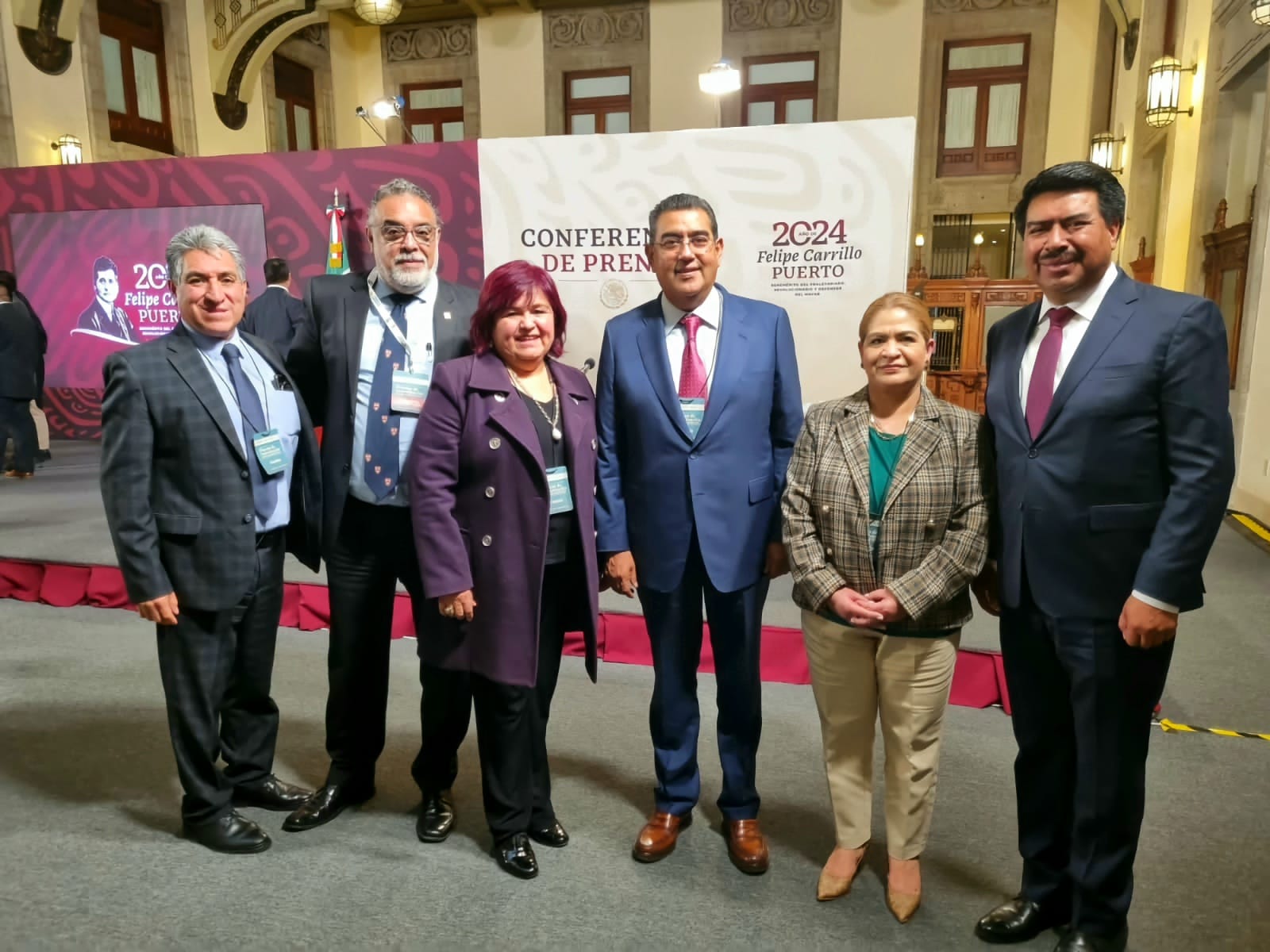 Fotonota: Sergio Salomón participó en reuniones de gobernadores con titulares federales de Cultura e IMSS