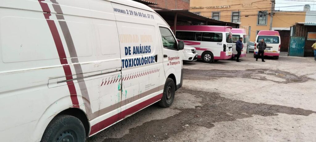 Realizan operativo en transporte público de Huejotzingo y Cholula