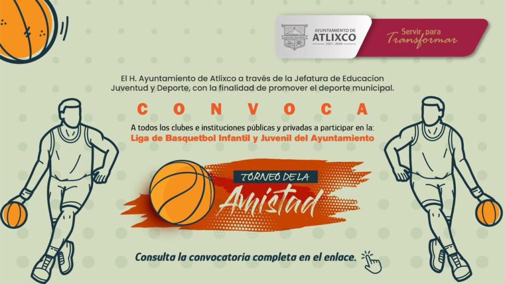 ¿Vives en Atlixco y te gusta el deporte? anota a tu equipo en nuestras ligas