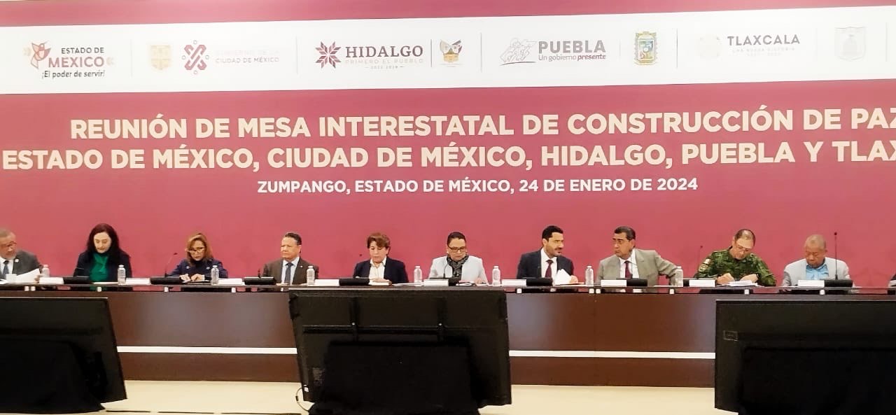 Asiste Sergio Salomón a la Mesa Interestatal de Construcción de Paz