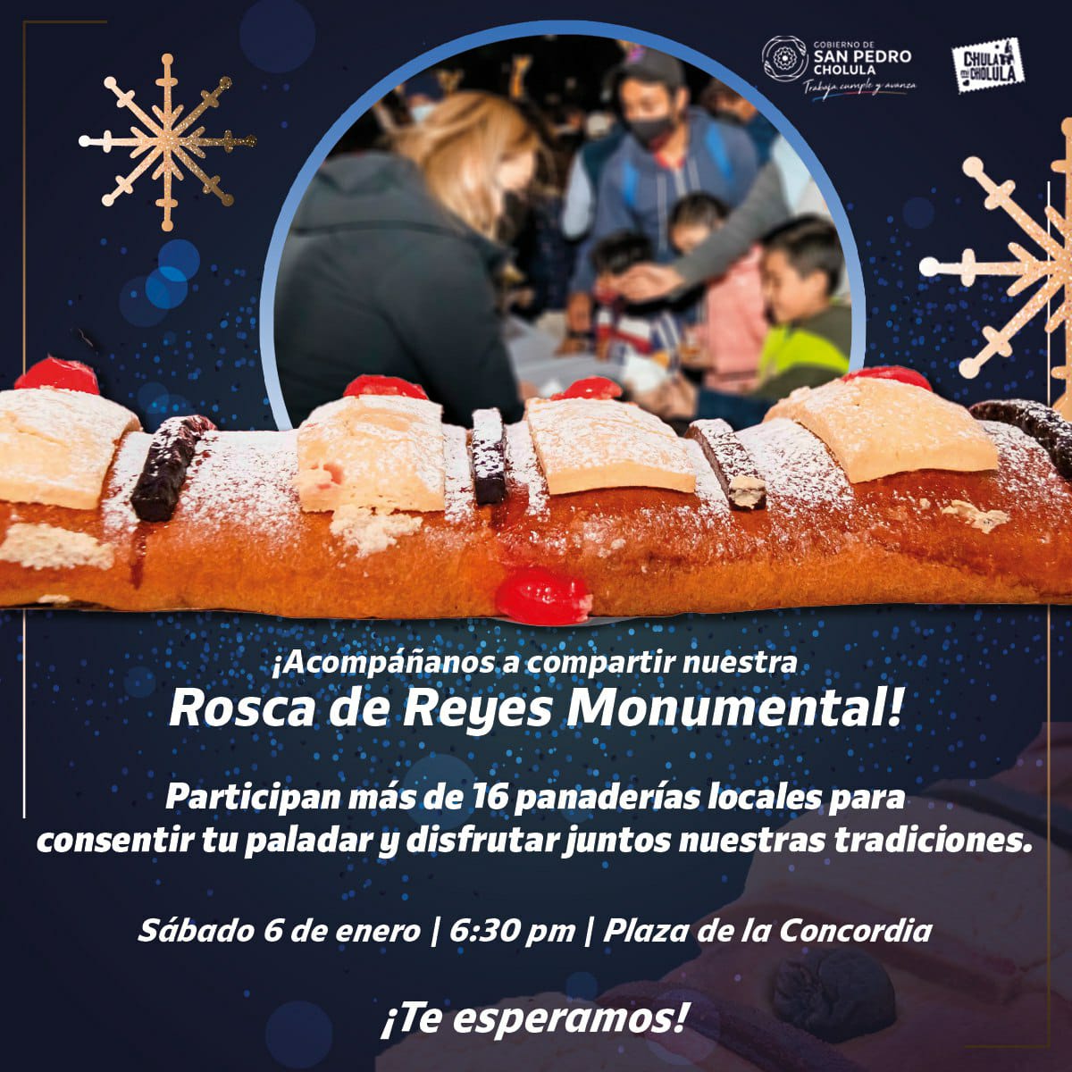 Anuncia gobierno de Cholula expo rosca 2024 y rosca monumental