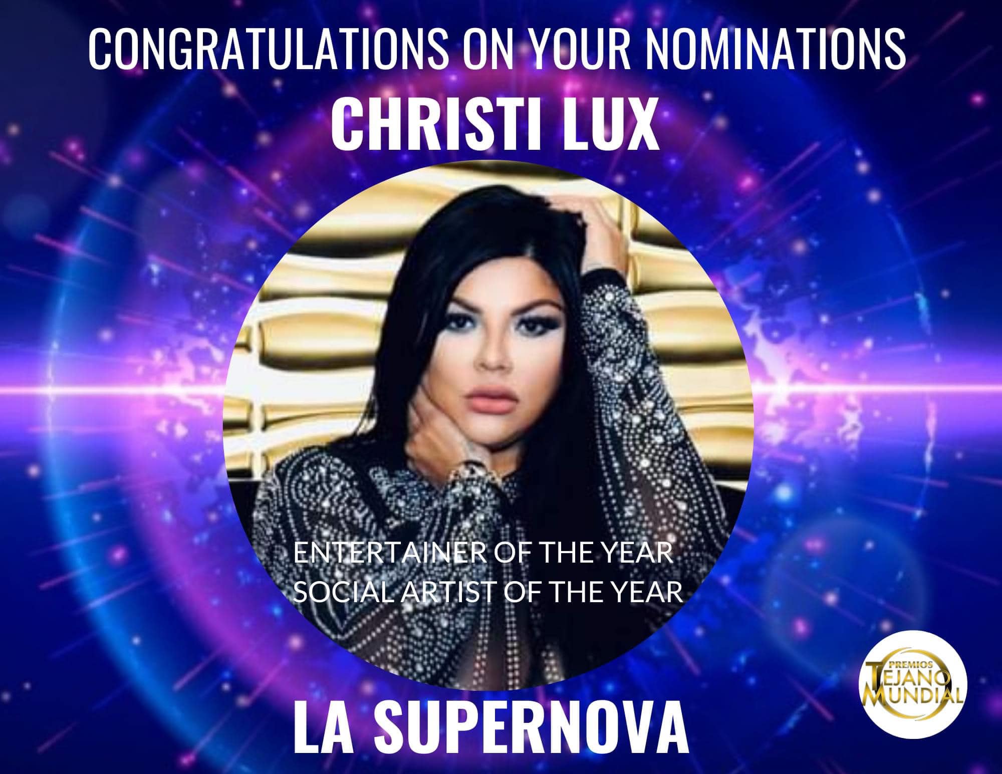 Christi Lux no para su éxito en Texas, con múltiples nominaciones