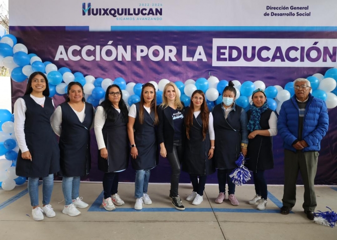 Beneficia programa “Acciones por la Educación” a 21 mil alumnos de Huixquilucan