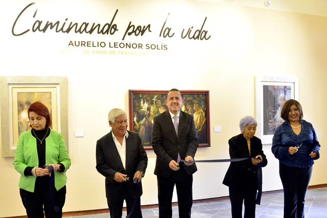 BUAP, sede de la exposición “Caminando por la vida”, 50 años de trayectoria, de Aurelio Leonor Solís