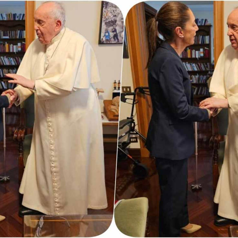 Sheinbaum se reúne con el papa Francisco; “me regaló grandes consejos de vida”, dice