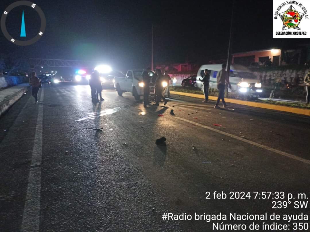 Motociclistas heridos, saldo de accidente en Xicotepec