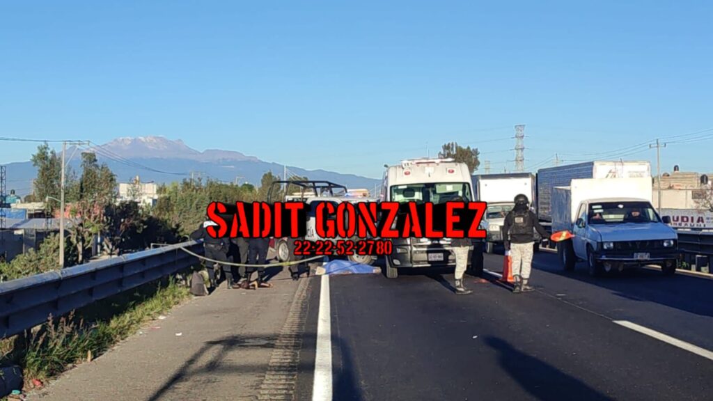 Video desde Puebla: Murieron motociclista y ciclista en la Puebla Orizaba