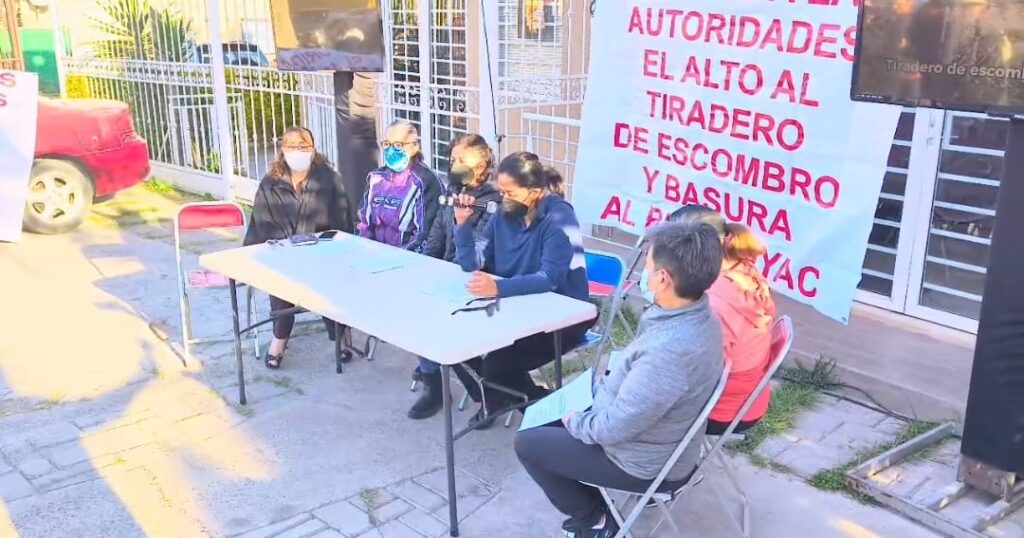 Video desde Puebla: Vecinos de Geovillas La Vista denuncian tiradero de escombro