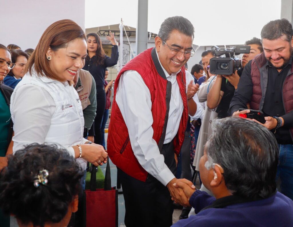 Sergio Salomón y Gaby Bonilla ratificaron compromisos con los más vulnerables