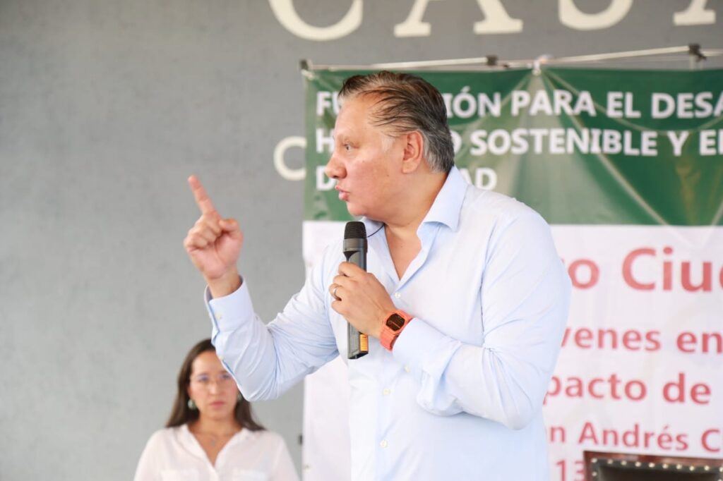 Video desde Puebla: Fernando Morales encabezó foro con jóvenes universitarios en San Andrés Cholula