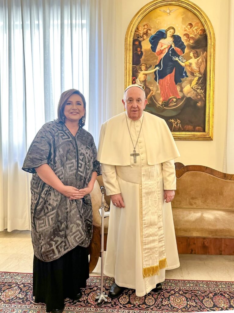 “Reafirmé mi fe por Dios y la iglesia católica”: Xóchitl Gálvez sobre su reunión con el Papa Francisco I