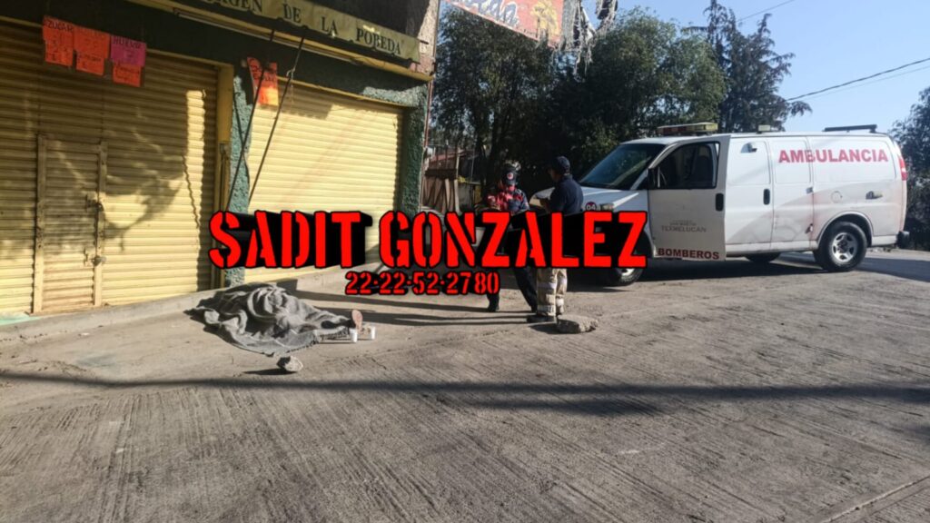 Lo encuentran muerto frente al tianguis de Texmelucan