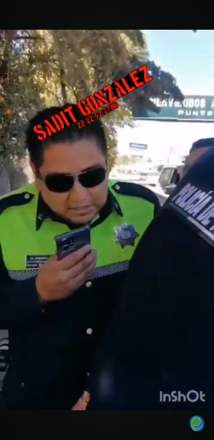 Video desde Puebla: Acusan a policías de tránsito de San Martín Texmelucan de abuso de autoridad