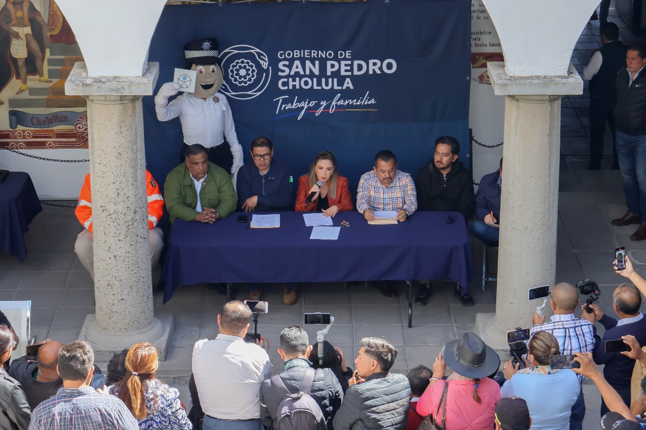 Gobierno de San Pedro Cholula lanza campaña vial “Con Respeto, Pasamos Todos”
