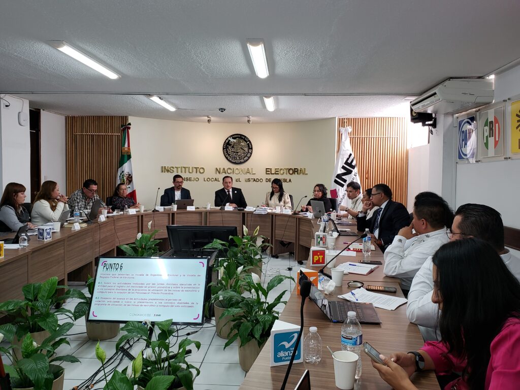 Reforzará INE en Puebla medidas para garantizar equidad y legalidad en la contienda electoral