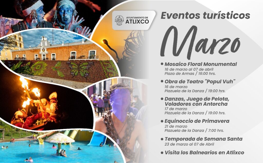 ¿Quieres recibir la primavera con flores y danzas?… Atlixco es tu destino