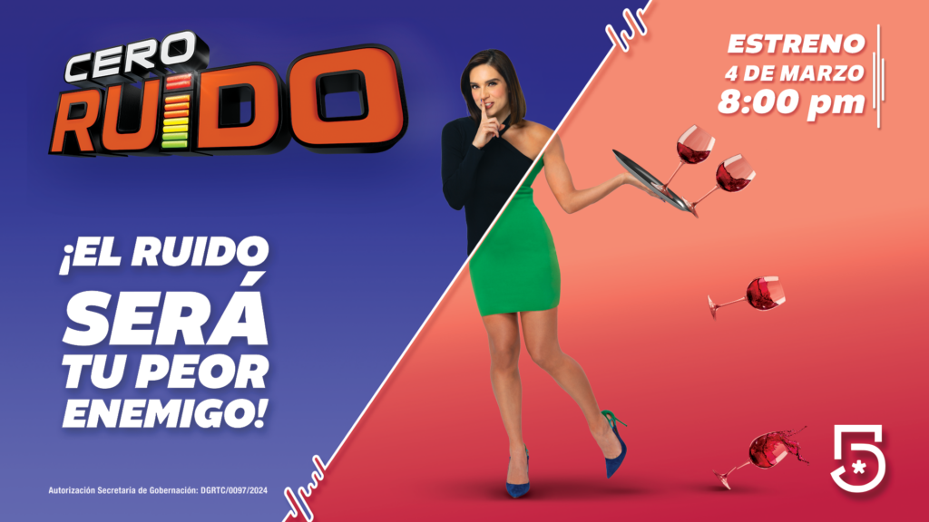 Este lunes 4 de marzo por Canal 5 se estrena el programa de concursos “Cero Ruido”.