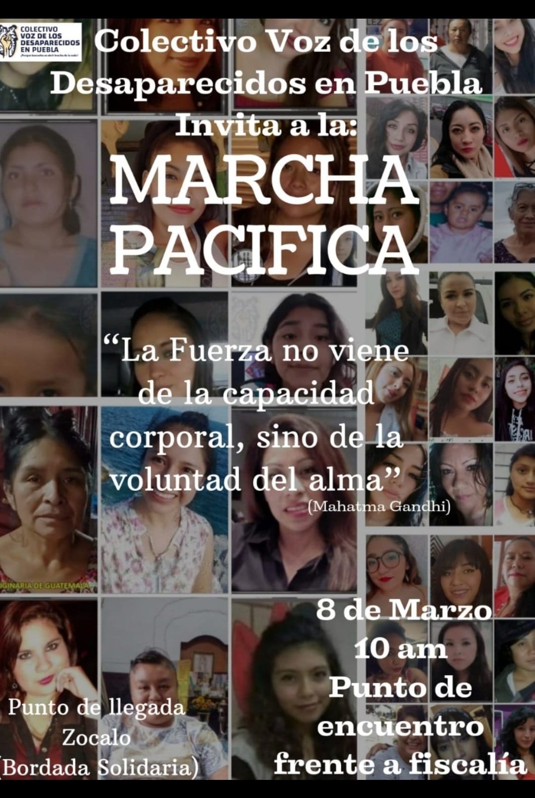 Desde las 10 am comenzarán marchas del 8m en Puebla
