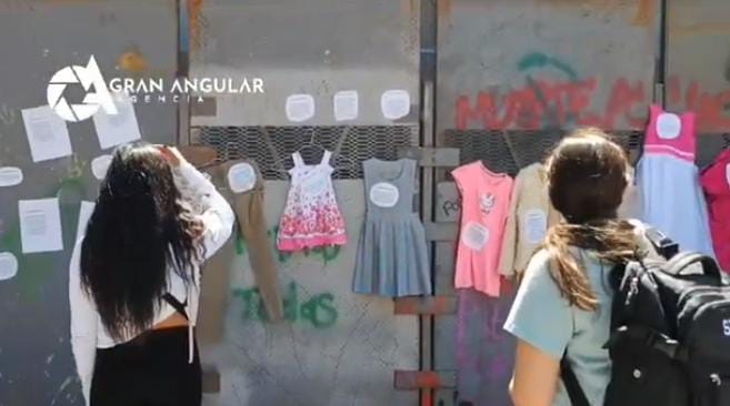 Video desde Puebla: En el 8M, mujeres exhiben a deudores alimentarios, denuncian desapariciones y abusos