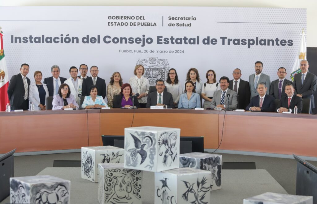 Sergio Salomón instala el Consejo Estatal de Trasplantes