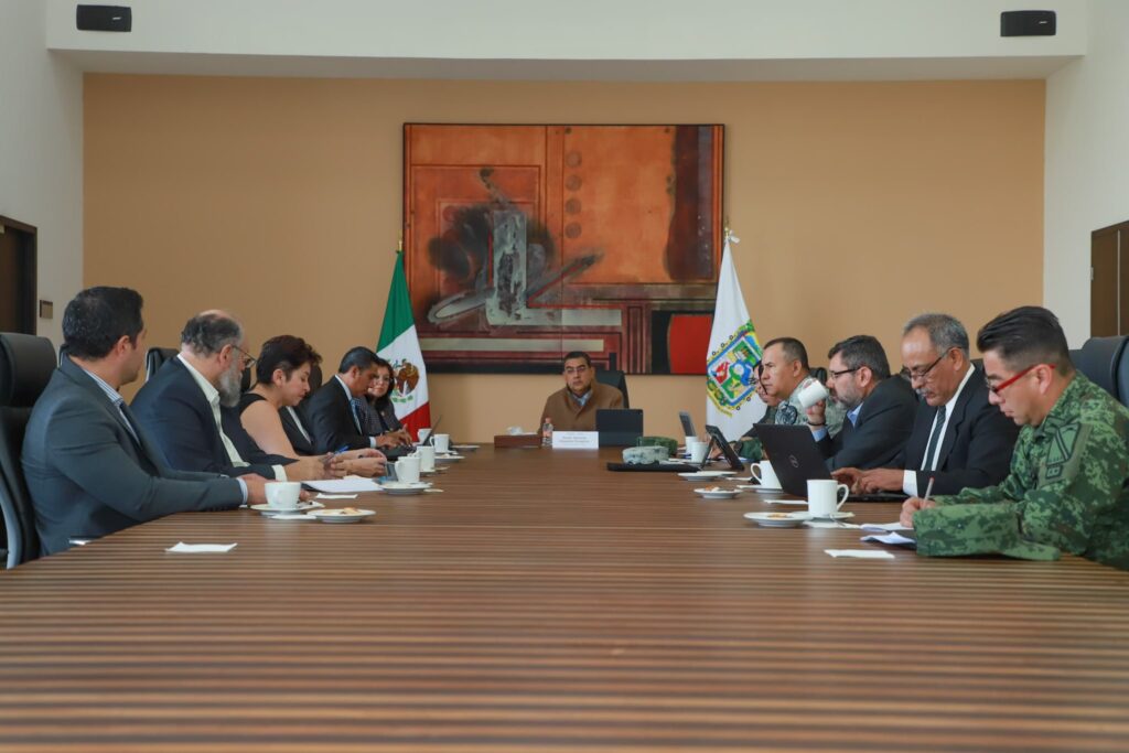 Sergio Salomón encabezó la reunión de seguridad este martes