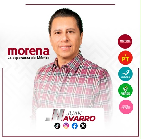 Mega coalición sigamos haciendo historia encabezada por Morena registra a Juan Navarro en Chalchicomula para Presidente