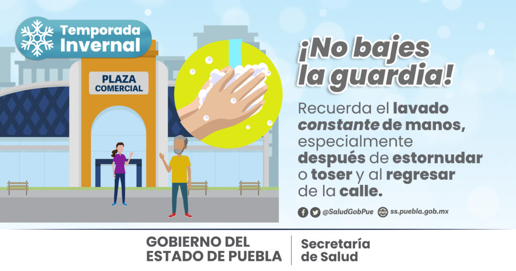 Seis casos nuevos de influenza y otros 2 de covid en las últimas 24 horas en Puebla