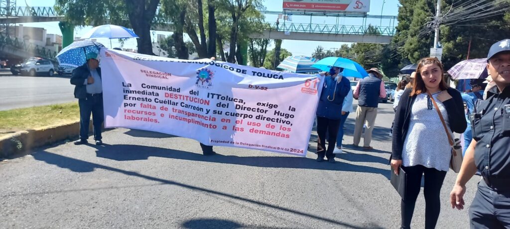 Buscan estudiantes del ITTol atención de las autoridades escolares