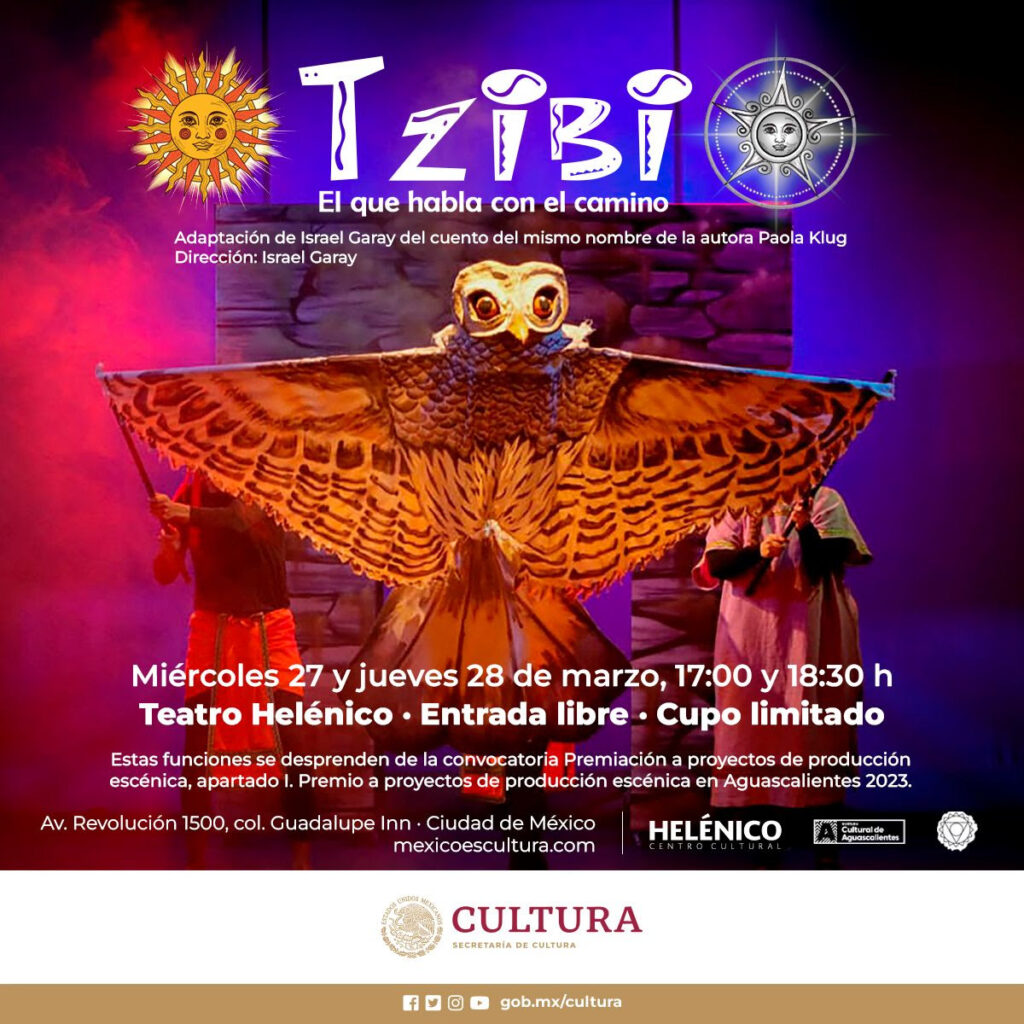 Teatro para niñas y niños llega al Helénico con las obras: Vida y gloria de una oruga filósofa y Tzibi, el que habla con el camino