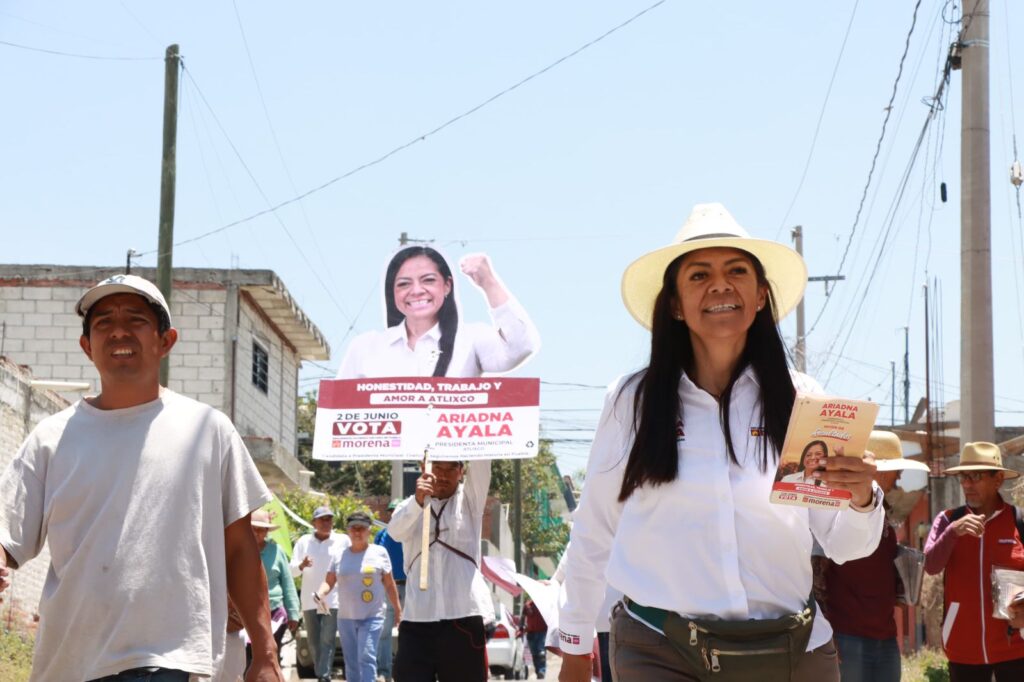 Vecinos avalan propuestas de Ariadna Ayala en Atlixco