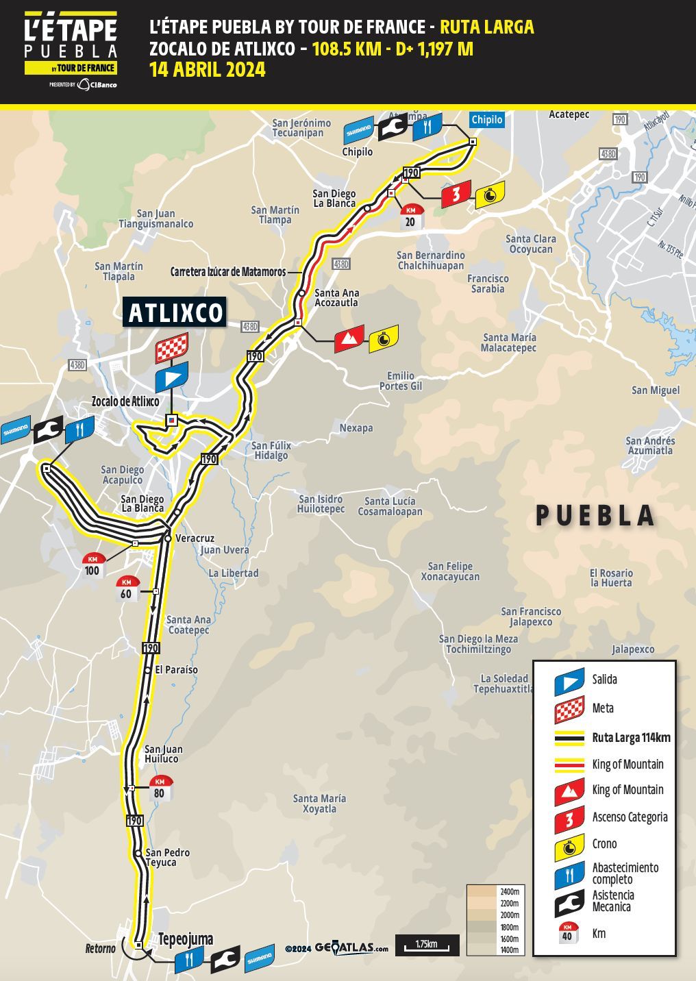 Tour de France regresa a Atlixco este domingo