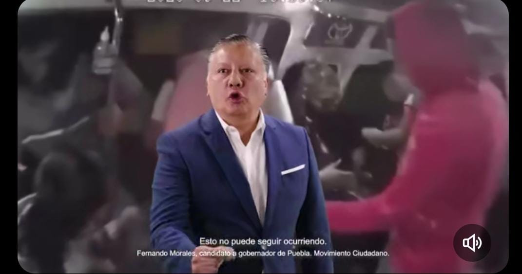 Video desde Puebla: Fernando Morales crítica a candidatos que se burlan de la inseguridad en el transporte público