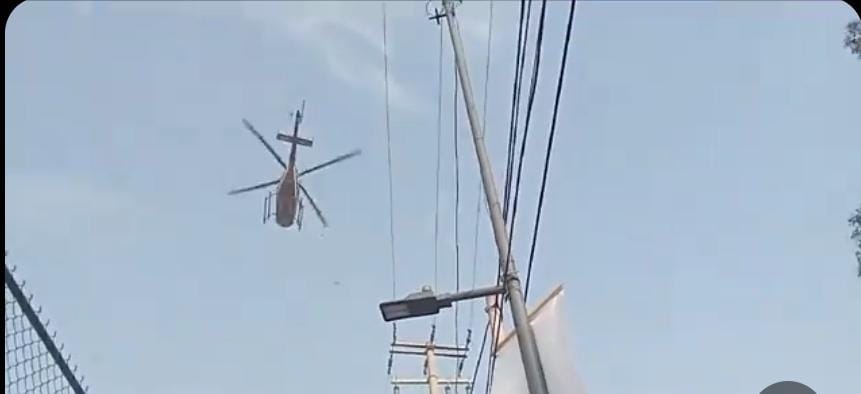 Helicóptero se desplomó en predio de Coyoacán, Ciudad de México