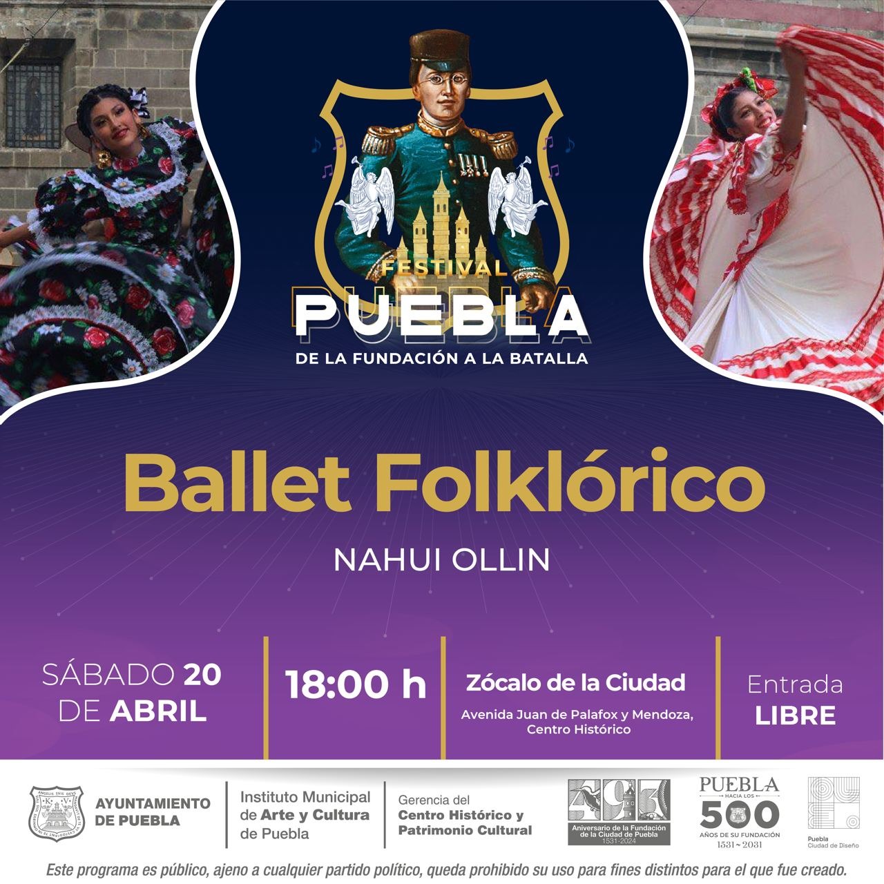 Cartelera Festival Puebla este fin de semana